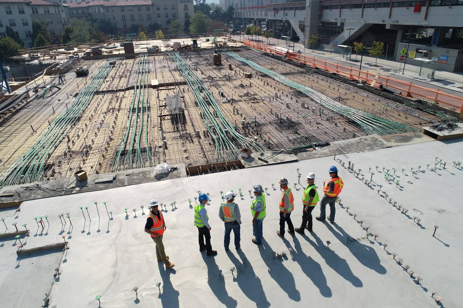 Équipe de Bâtir Nord sur un chantier de structure