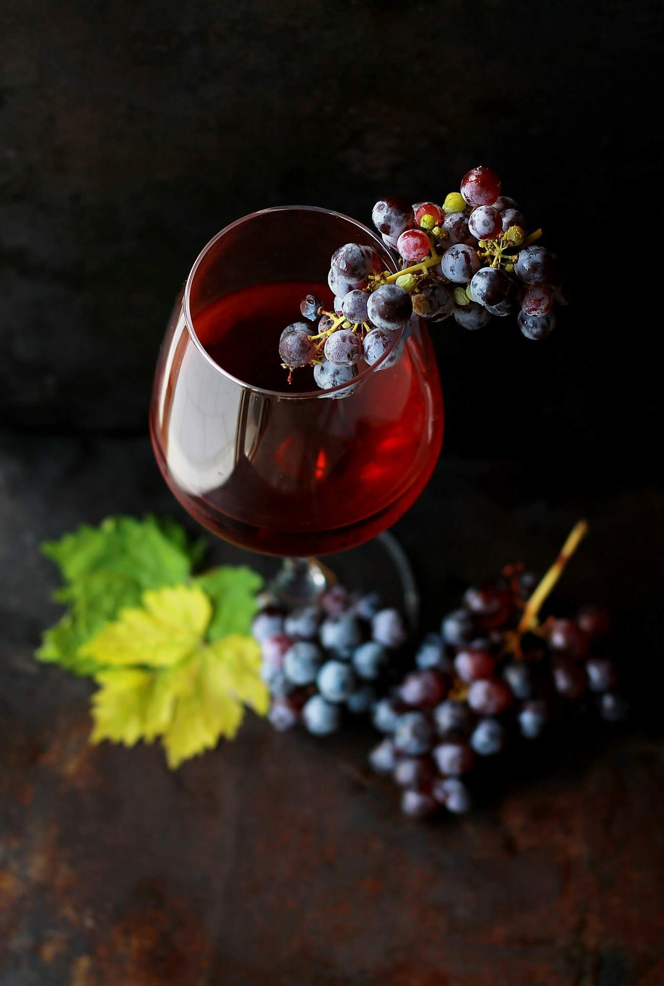 Verre de vin rouge servi au Brûlot